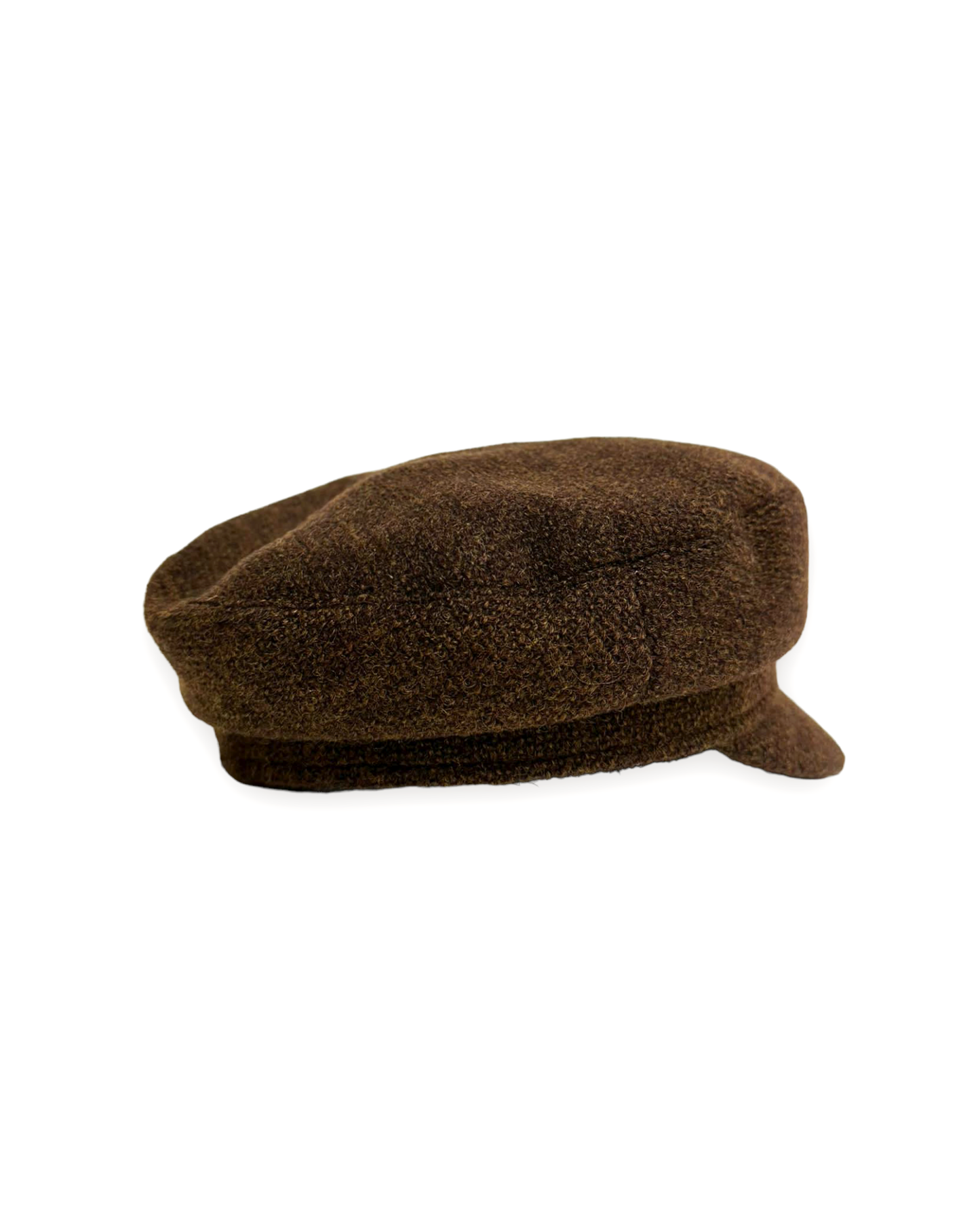 brown tweed cap