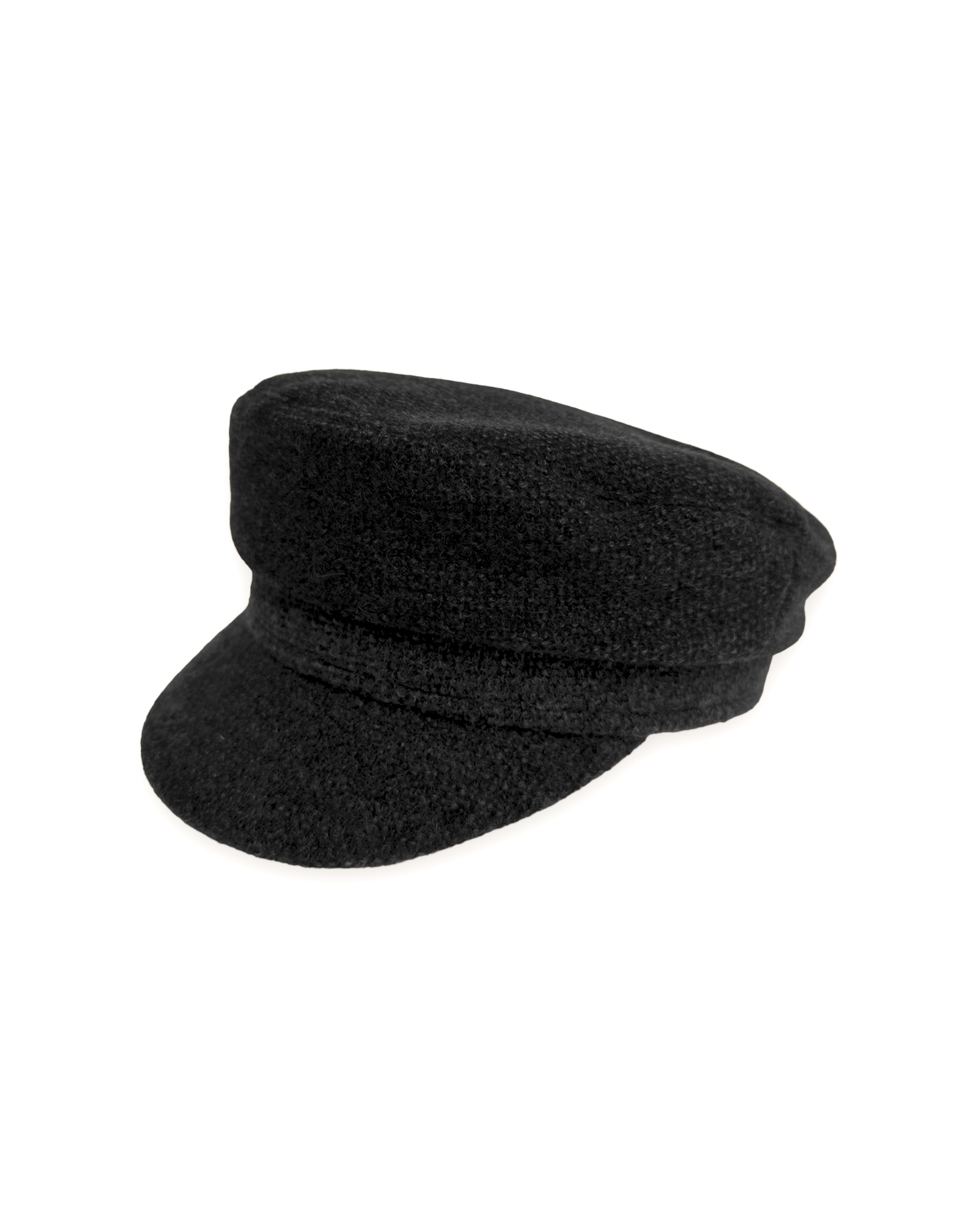 black tweed boy cap *pre-order*