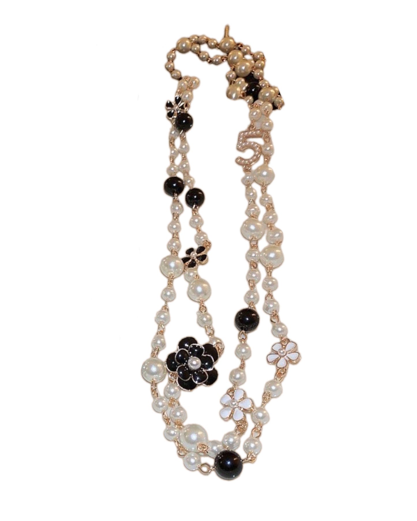 pearls flowers longline necklace *pre-order*