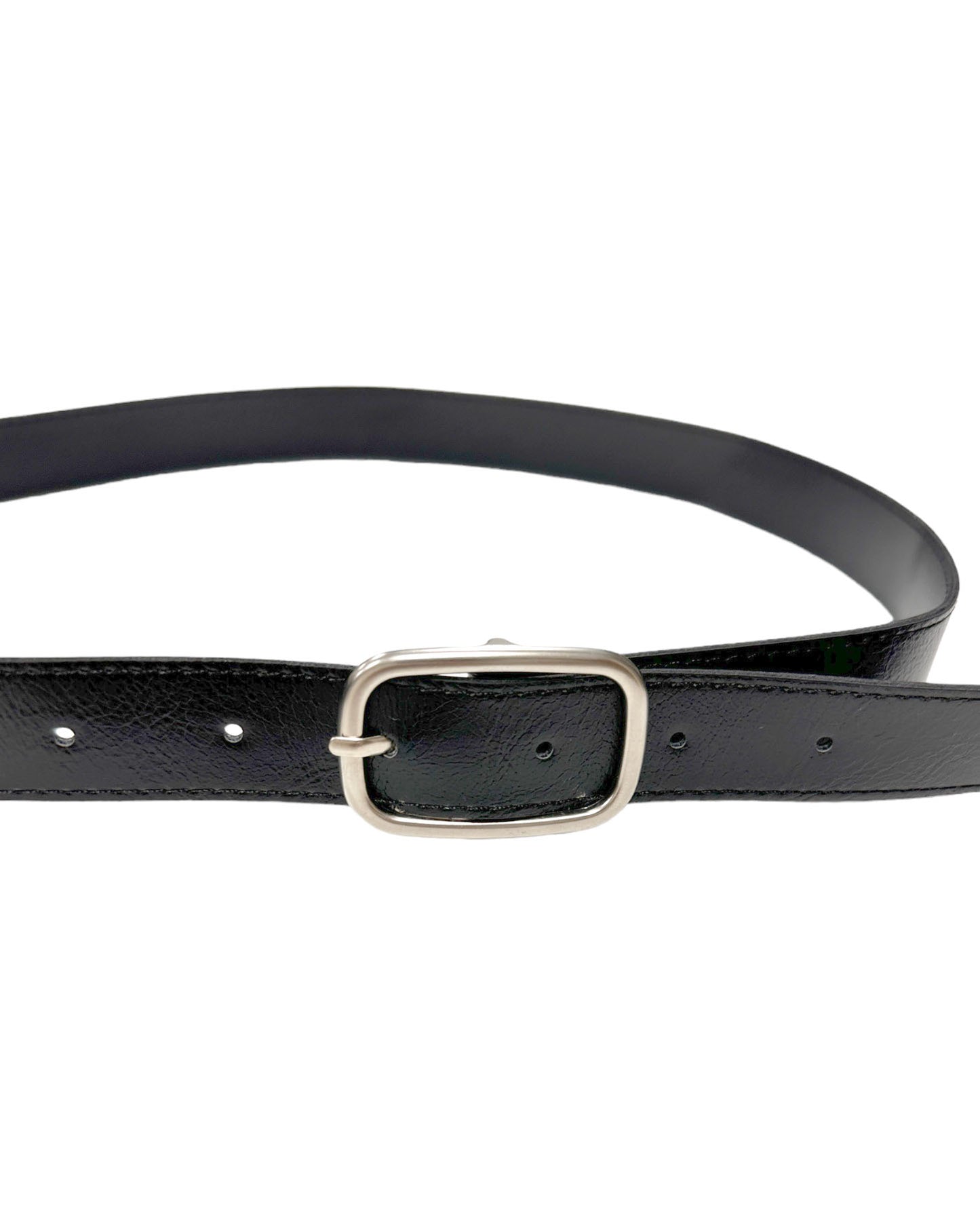 black pu leather pocket belt