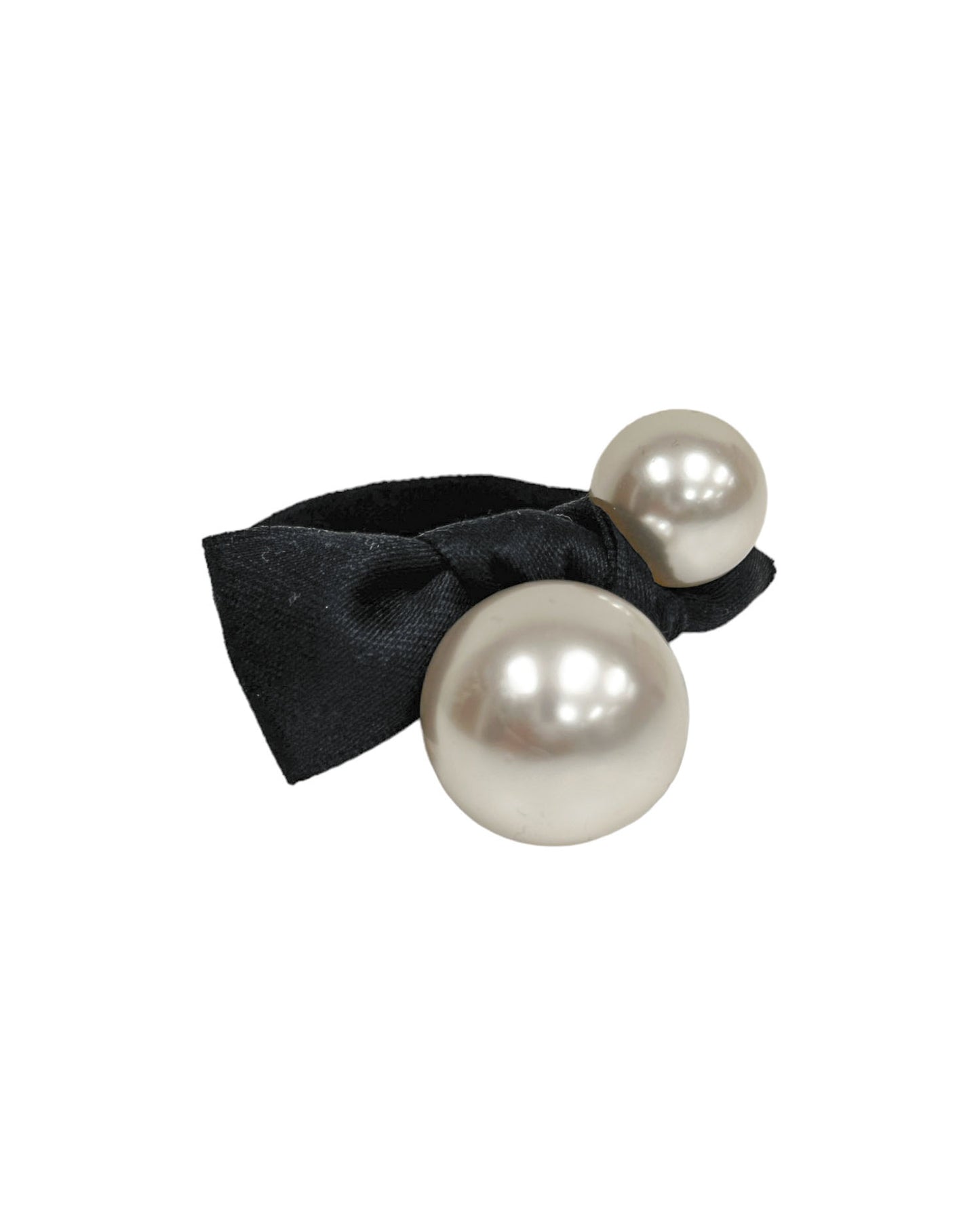 pearls bow rubber band