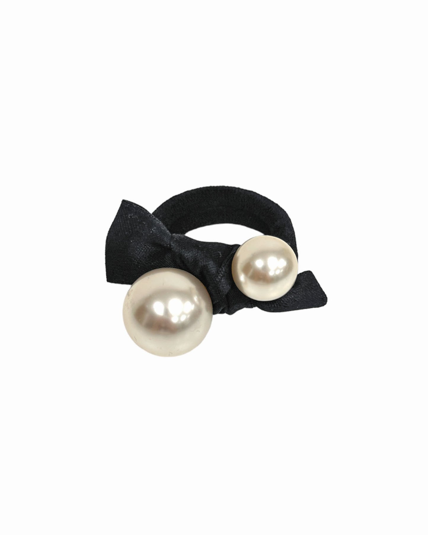 pearls bow rubber band