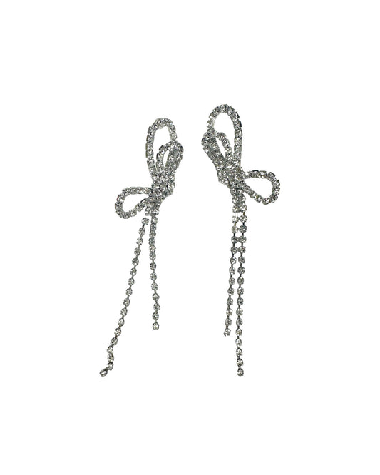 bows slings diamond earrings