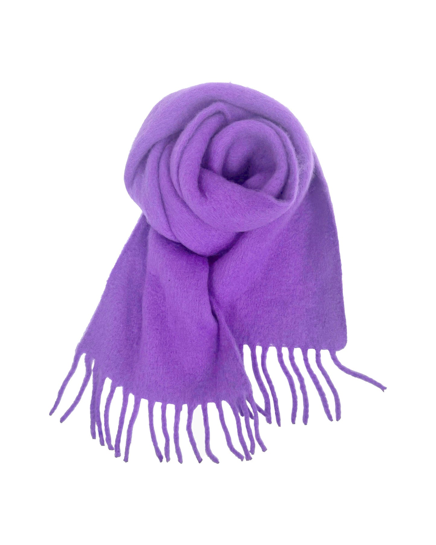 purple wool blended tassels scarf *pre-order*