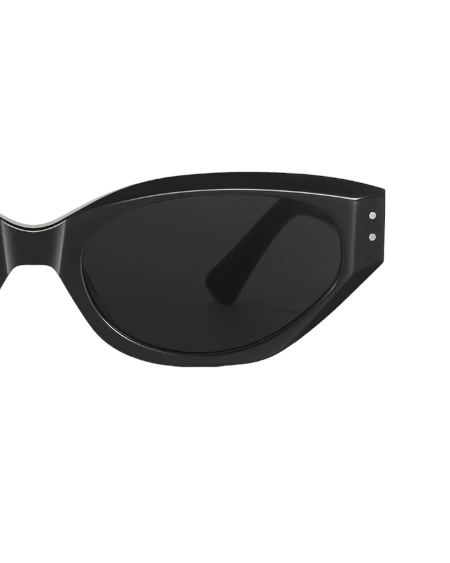 black geo frame sunglasses