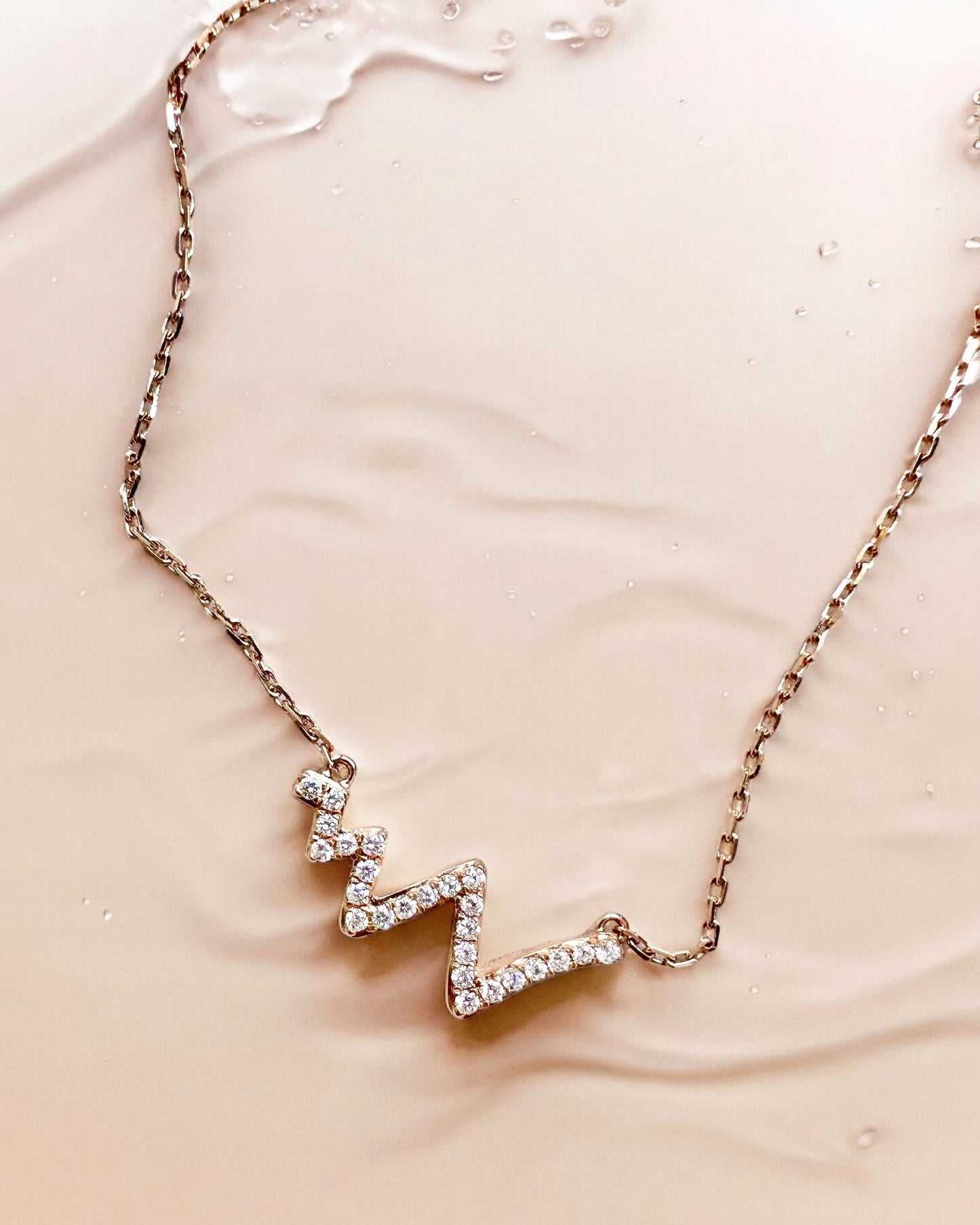 ASM zigzag illusion lab diamonds necklace *pre-order*