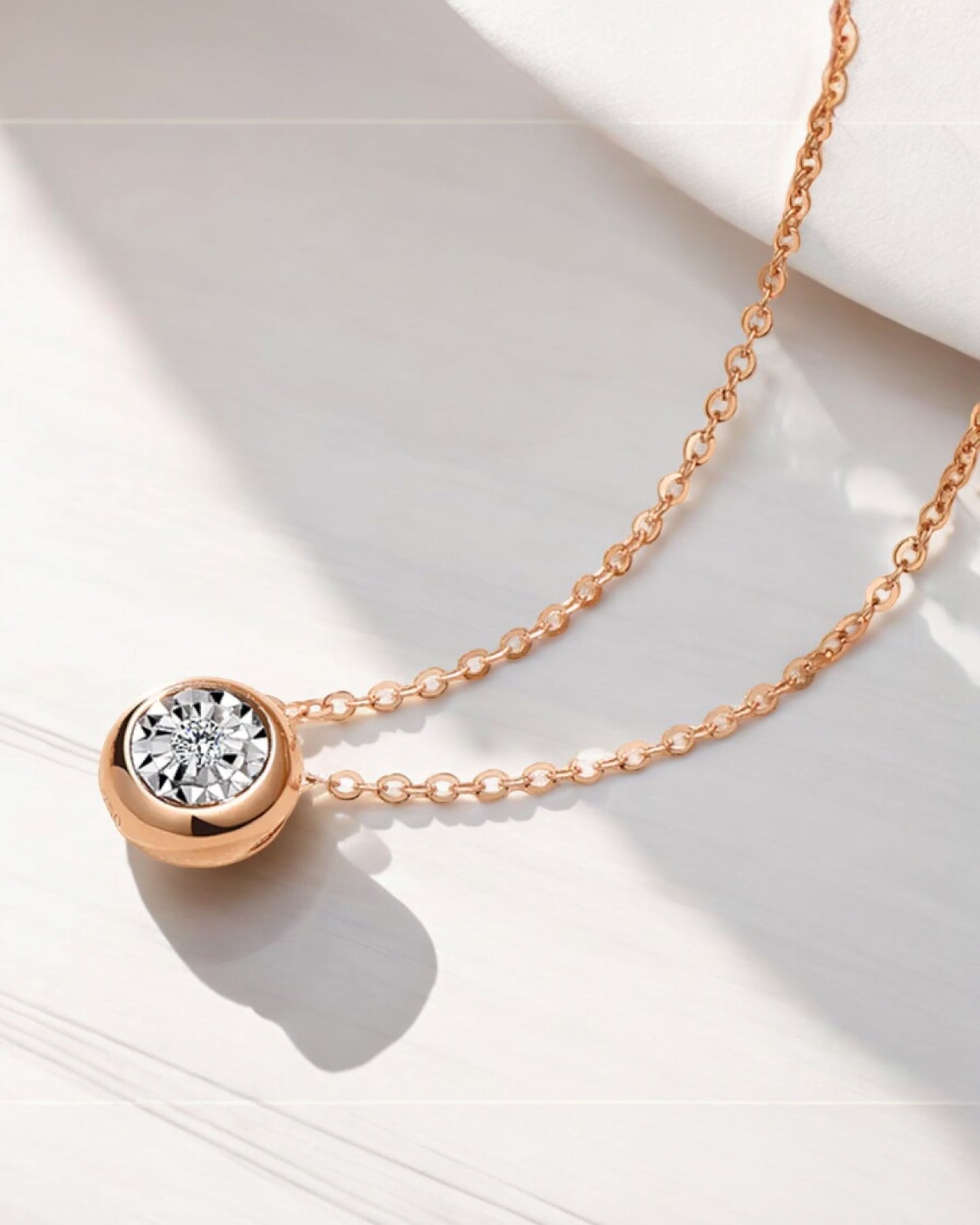 ASM round lab diamonds necklace *pre-order*