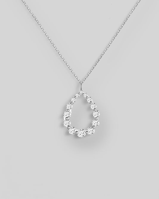 ASM pearl illusion lab-grown diamond necklace *pre-order*