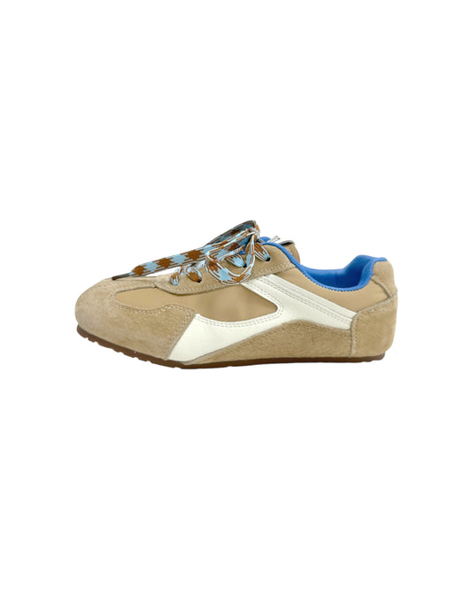 beige & ivory suede sneakers *pre-order*