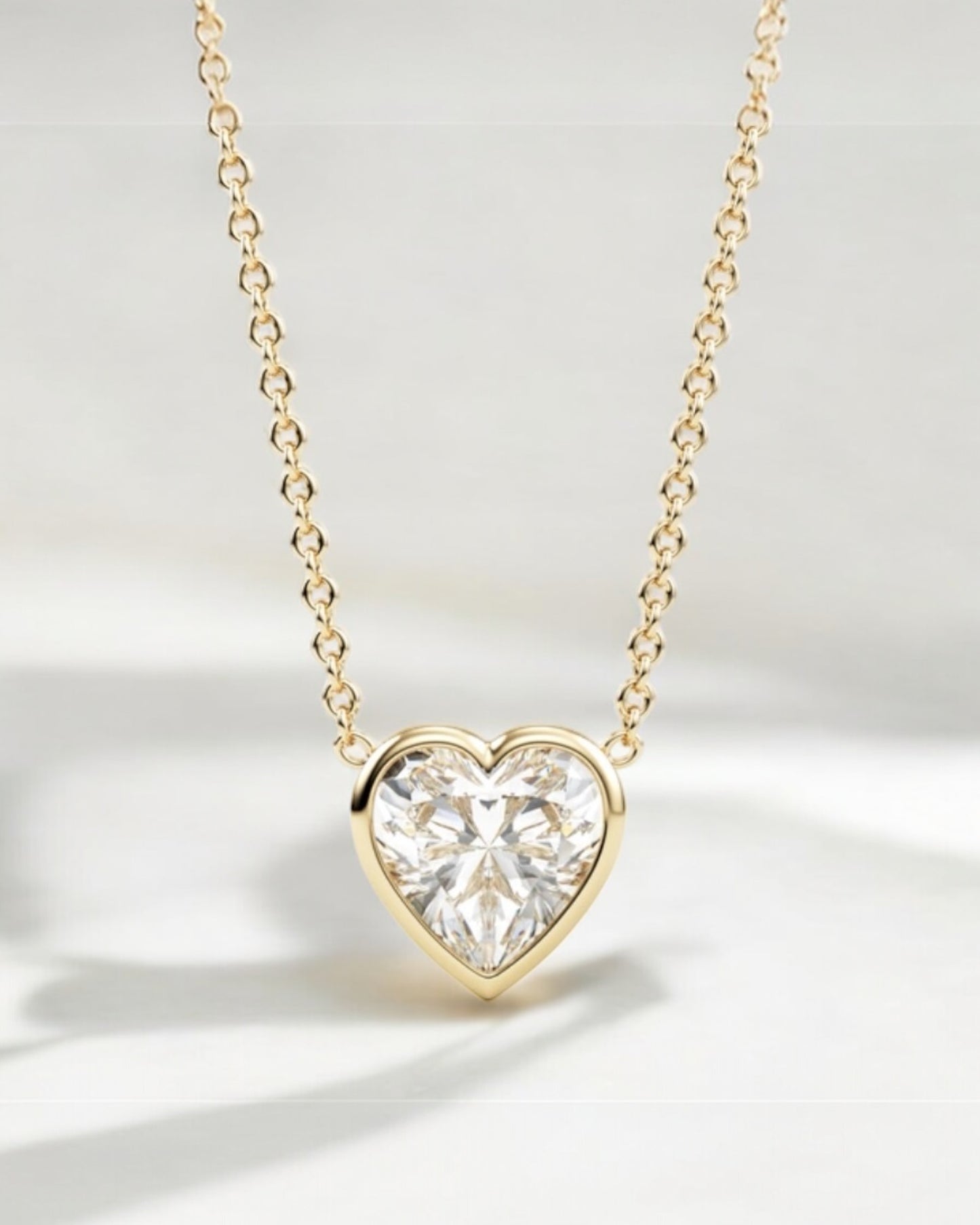 GAL 1ct bazel 18K lab-grown diamond pendant necklace *pre-order*