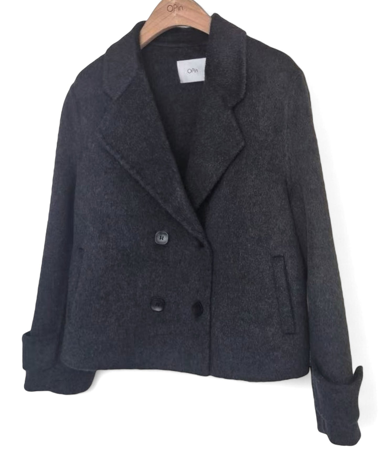 charcoal grey wool blended jacket *pre-order*