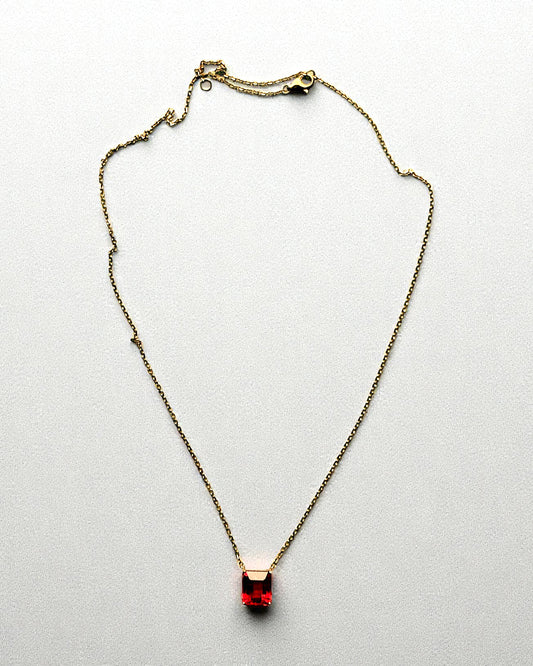 GAL 3ct ruby emerald lab diamond necklace *pre-order*