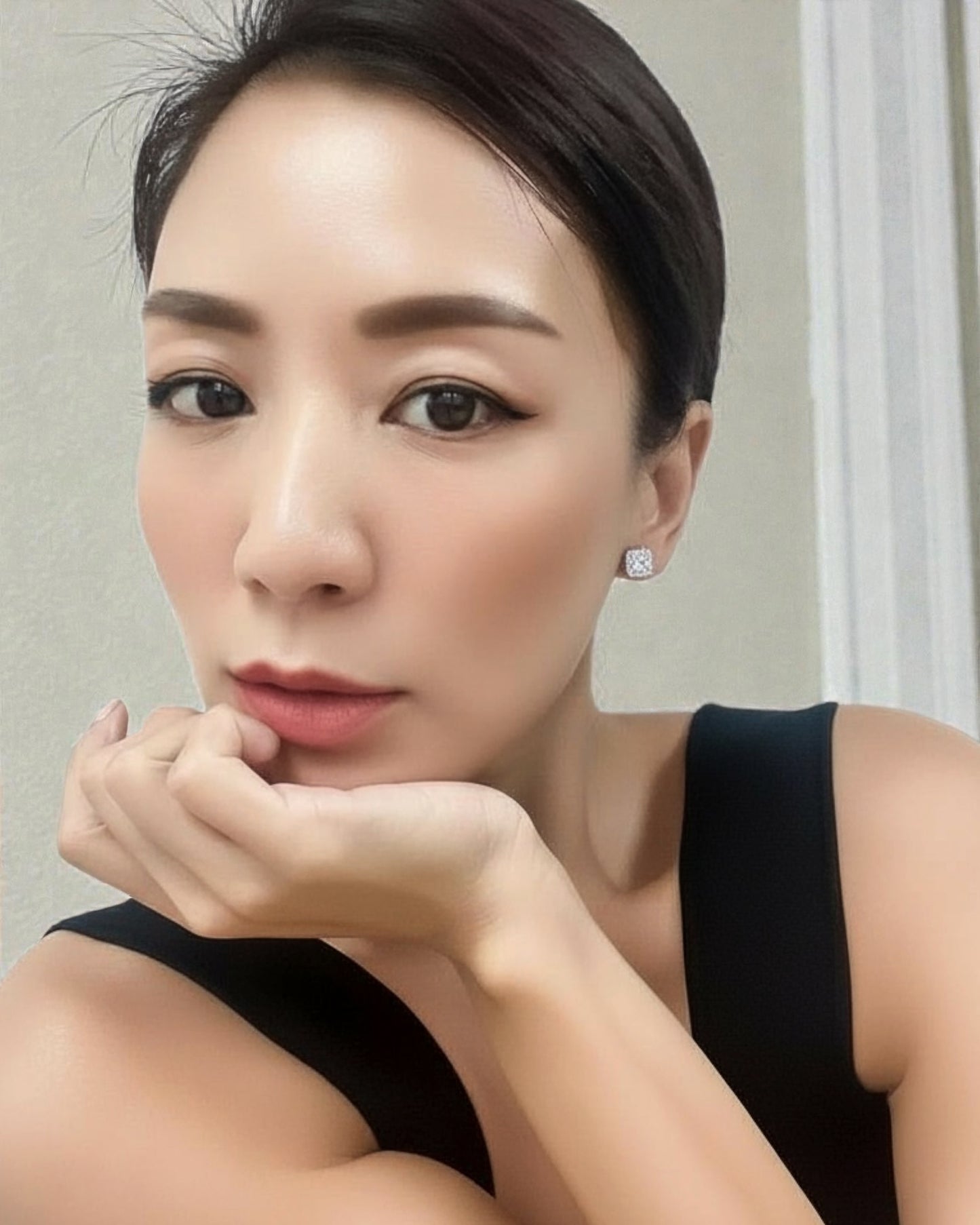 GAL lab-grown diamond halo earrings *pre-order*