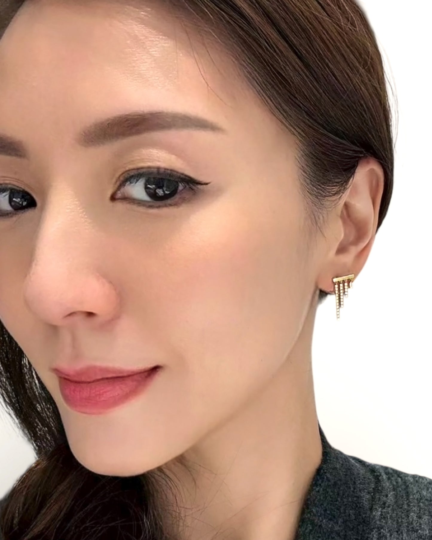 GAL lab-grown diamond baguette earrings
