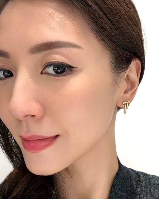 GAL lab-grown diamond baguette earrings *pre-order*