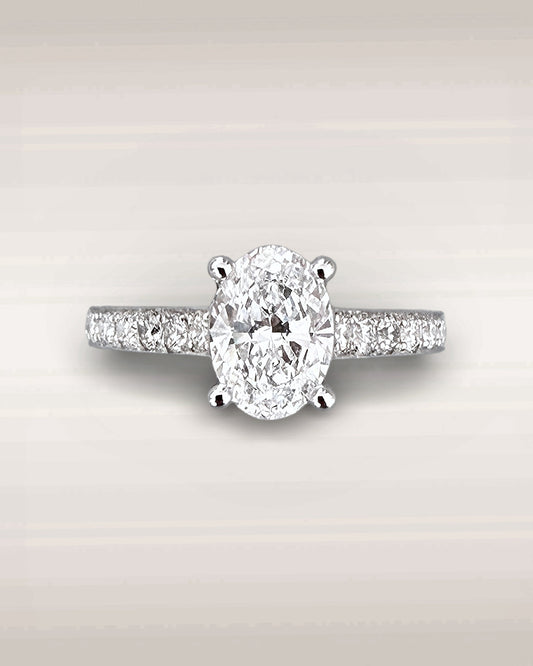 GAL 1ct pear halo lab-grown diamond ring *pre-order*