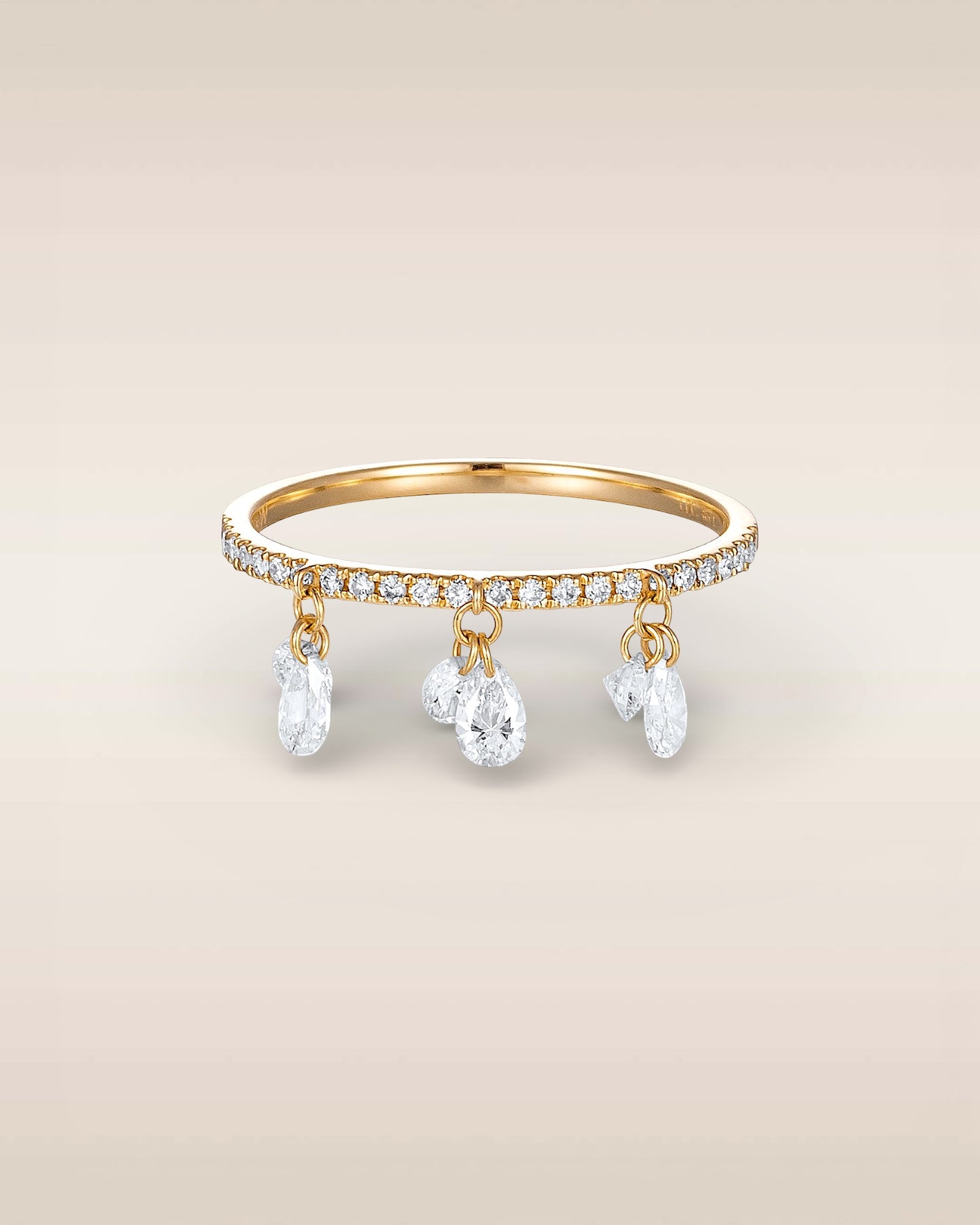 GAL teardrop halo lab-grown diamond ring *pre-order*