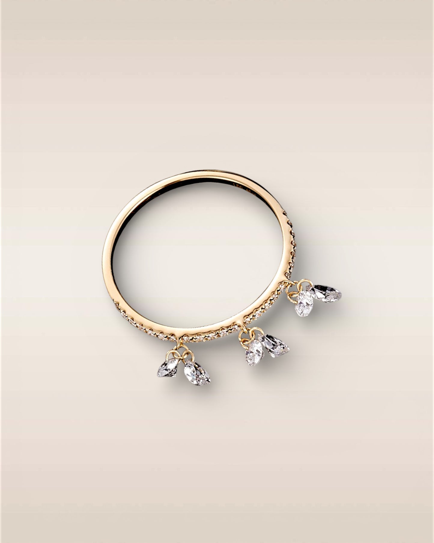 GAL teardrop halo lab-grown diamond ring *pre-order*