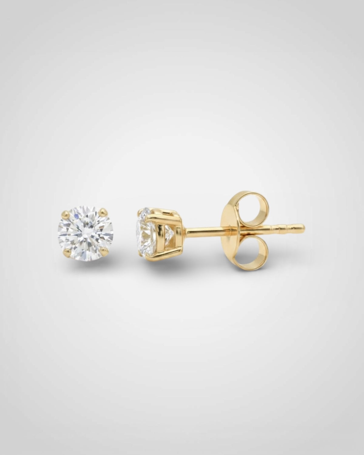 GAL 1ct each lab-grown round diamond earrings *pre-order*