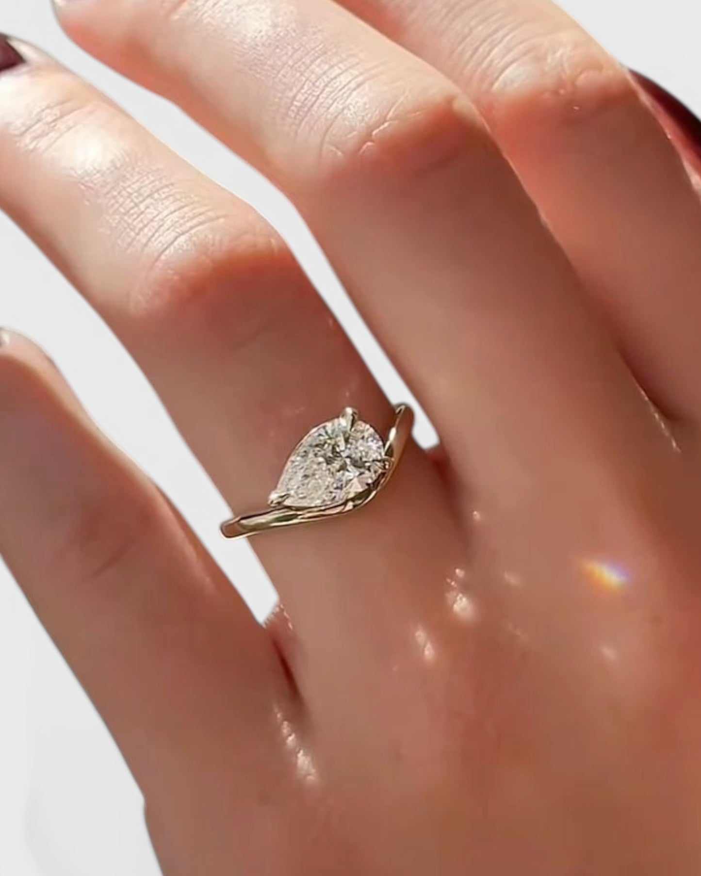 GAL 1ct pear lab-grown diamond ring *pre-order*