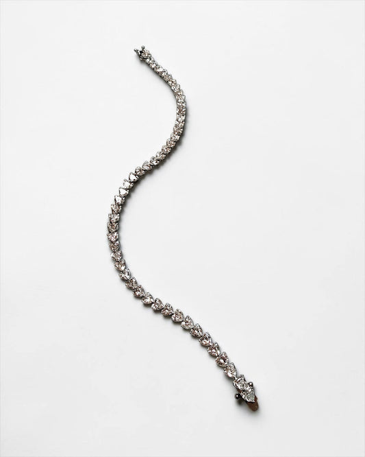 GAL 0.15ct heart  lab diamonds tennis bracelet