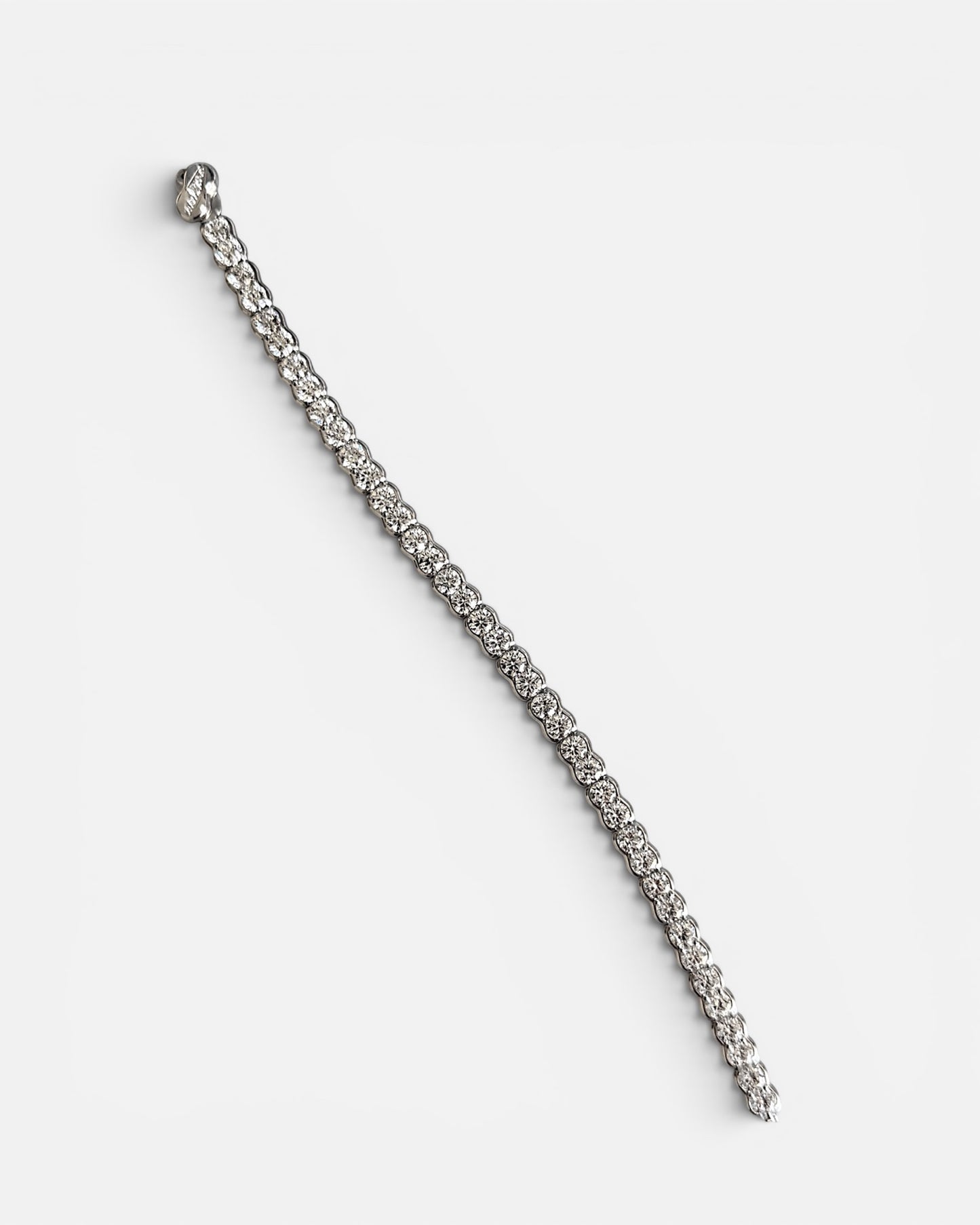 GAL 0.3ct round lab diamond alloy tennis bracelet