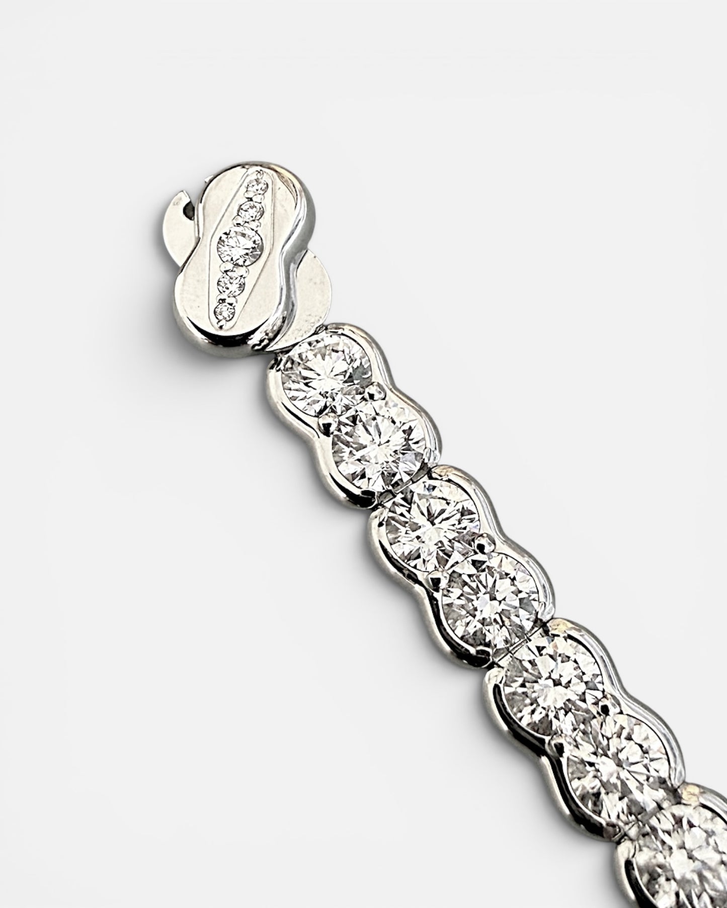 GAL 0.3ct round lab diamond alloy tennis bracelet