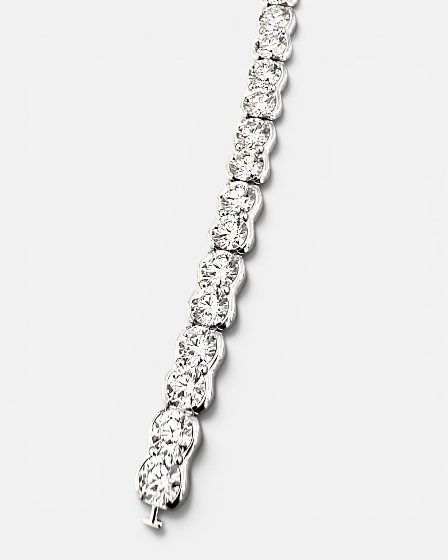 GAL 0.3ct round lab diamond alloy tennis bracelet