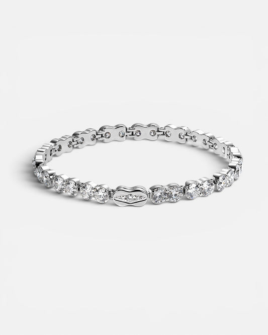 GAL 0.3ct round lab diamond alloy tennis bracelet