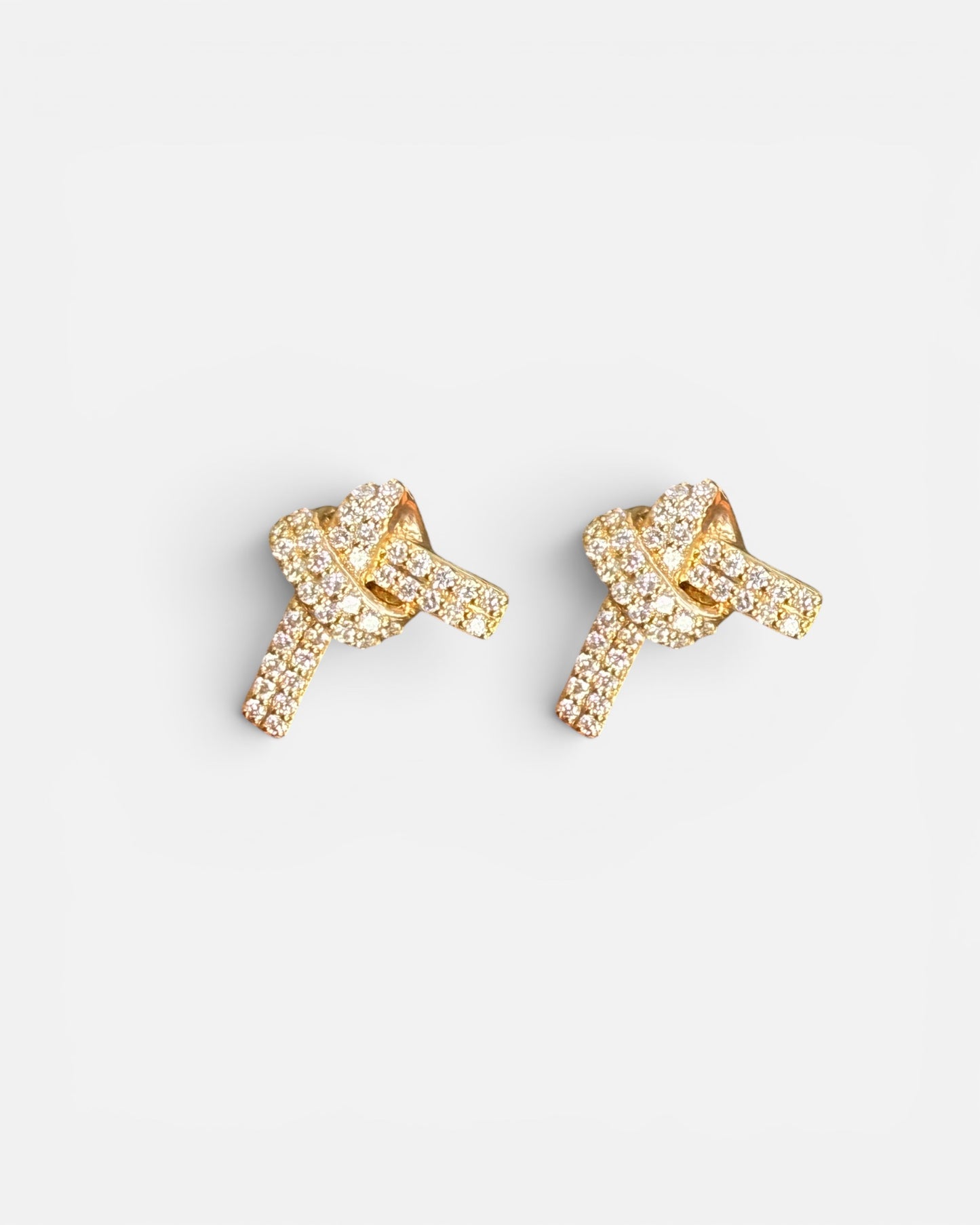 GAL knot lab-grown diamond earrings