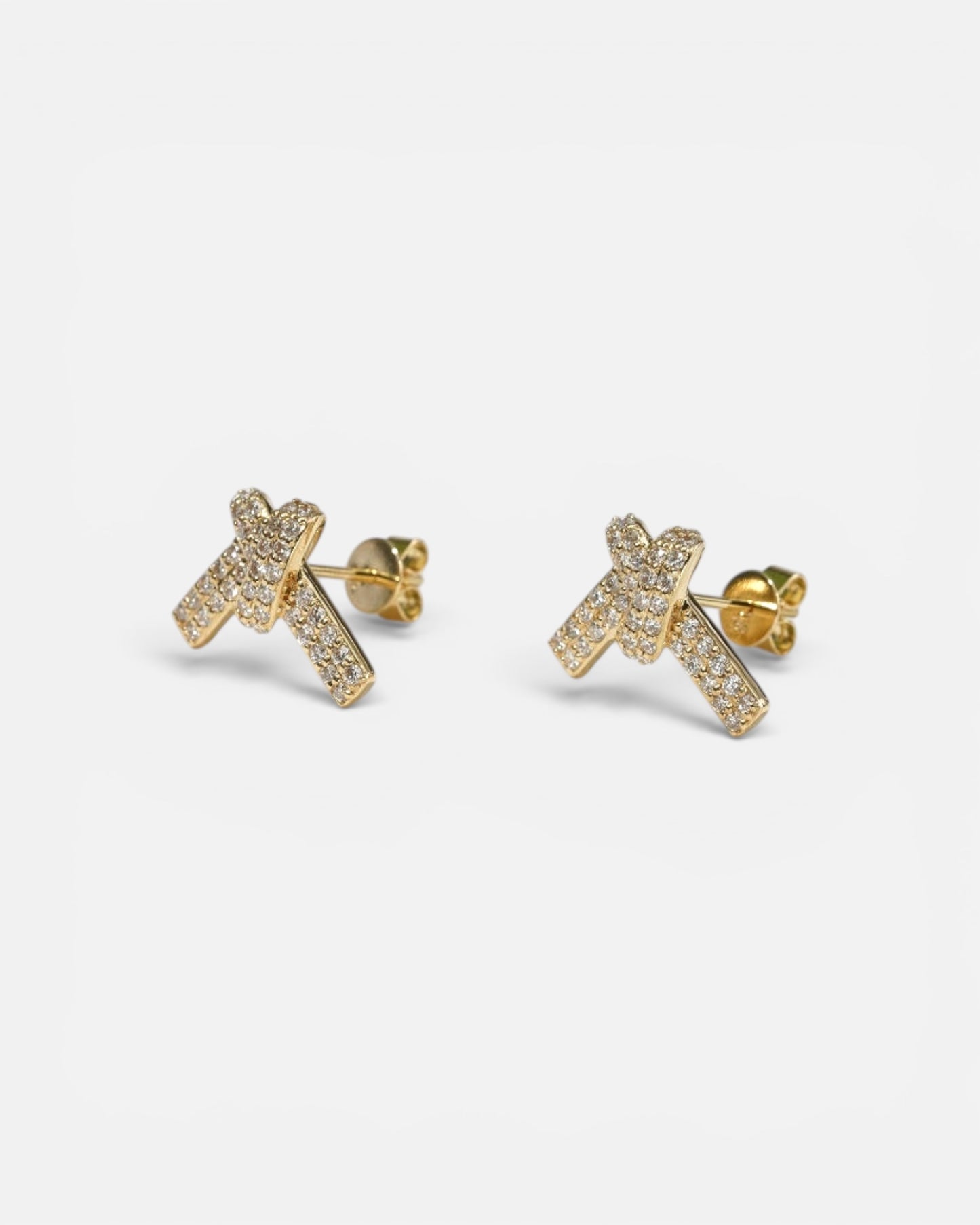GAL knot lab-grown diamond earrings