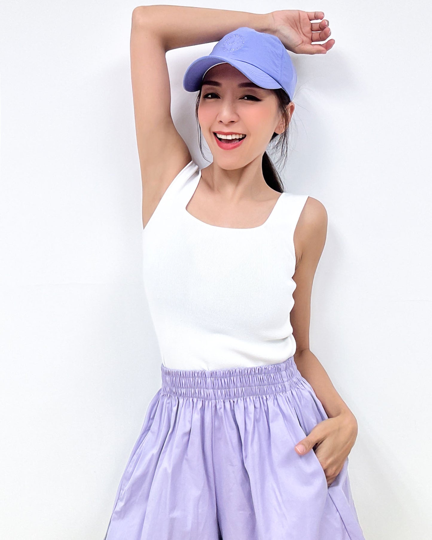 lilac tech sporty cap