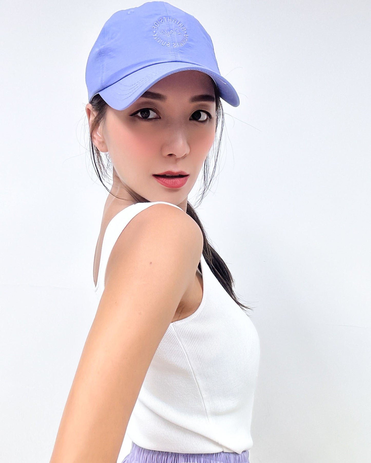 lilac tech sporty cap