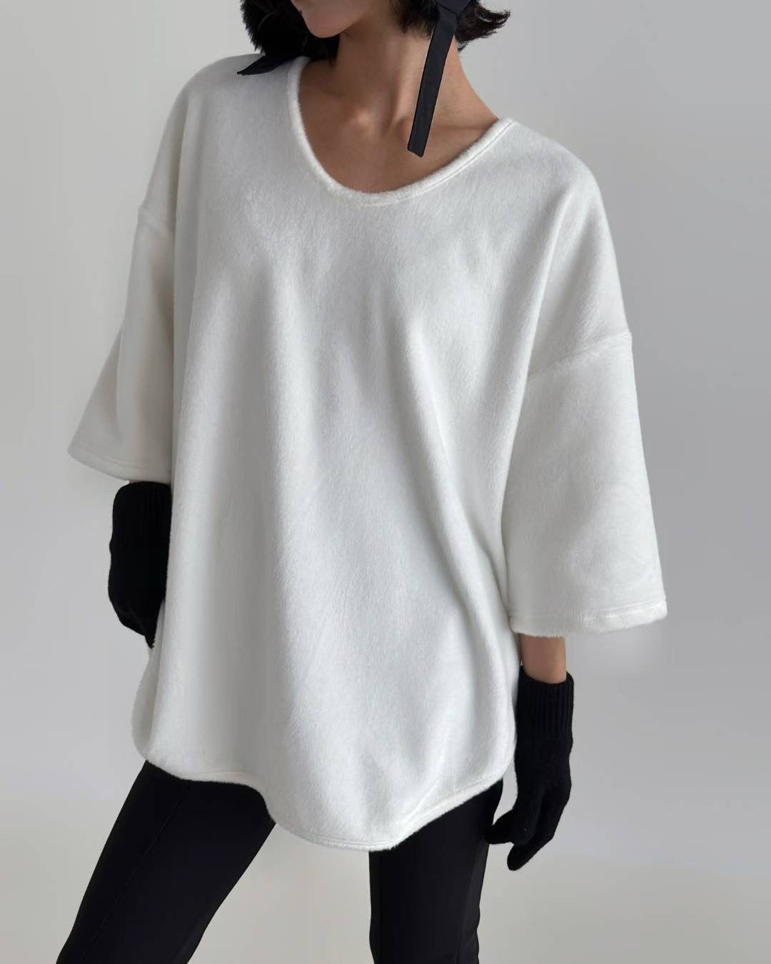 basic fluffy winter tee *pre-order*