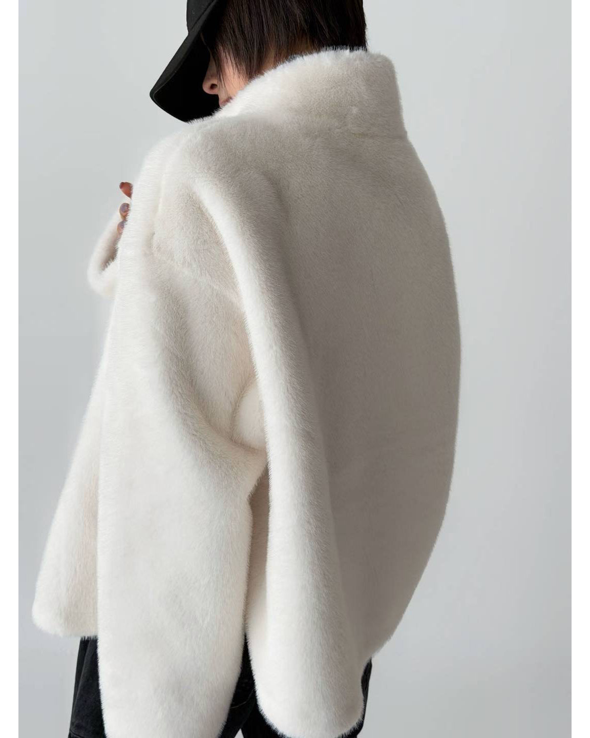 ivory faux fur jacket *pre-order*