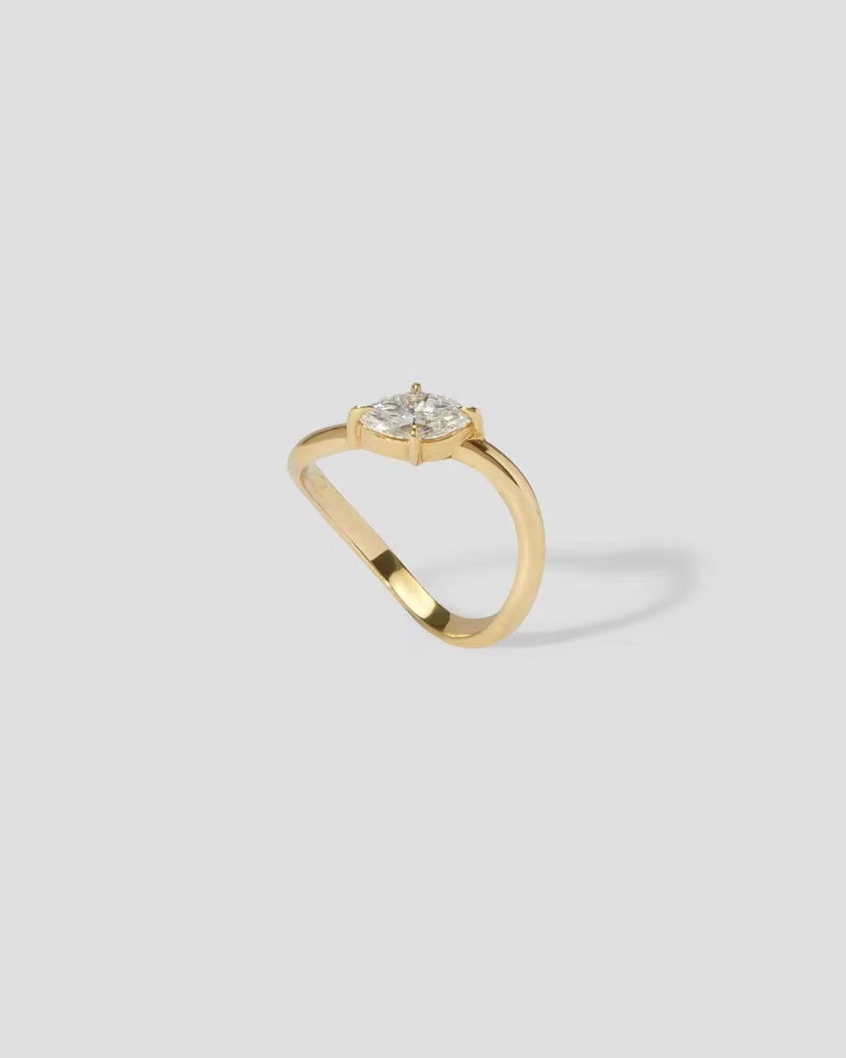 GAL 0.5ct marquise lab-grown diamond ring