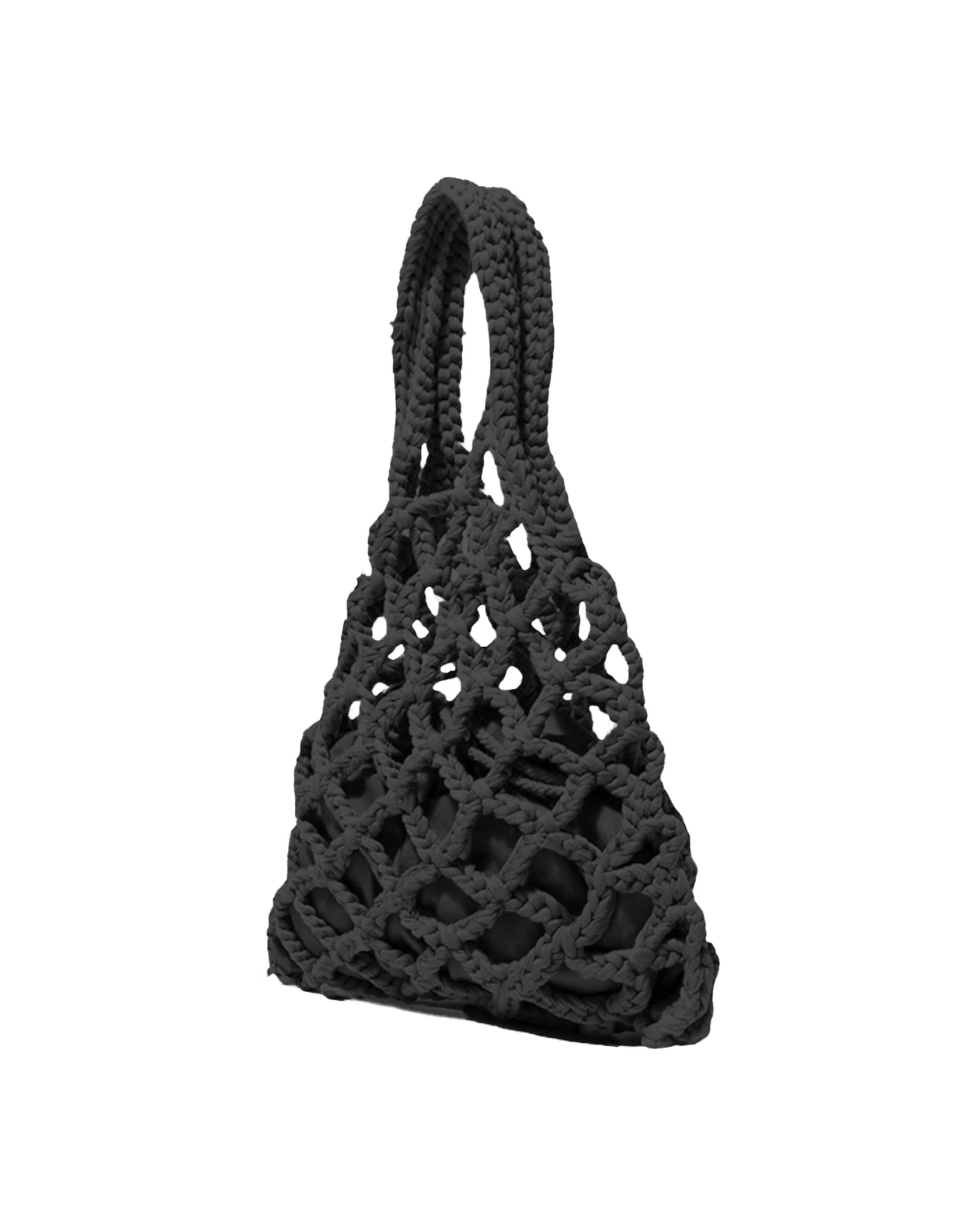 black knitted net bag w/ pouch *pre-order*