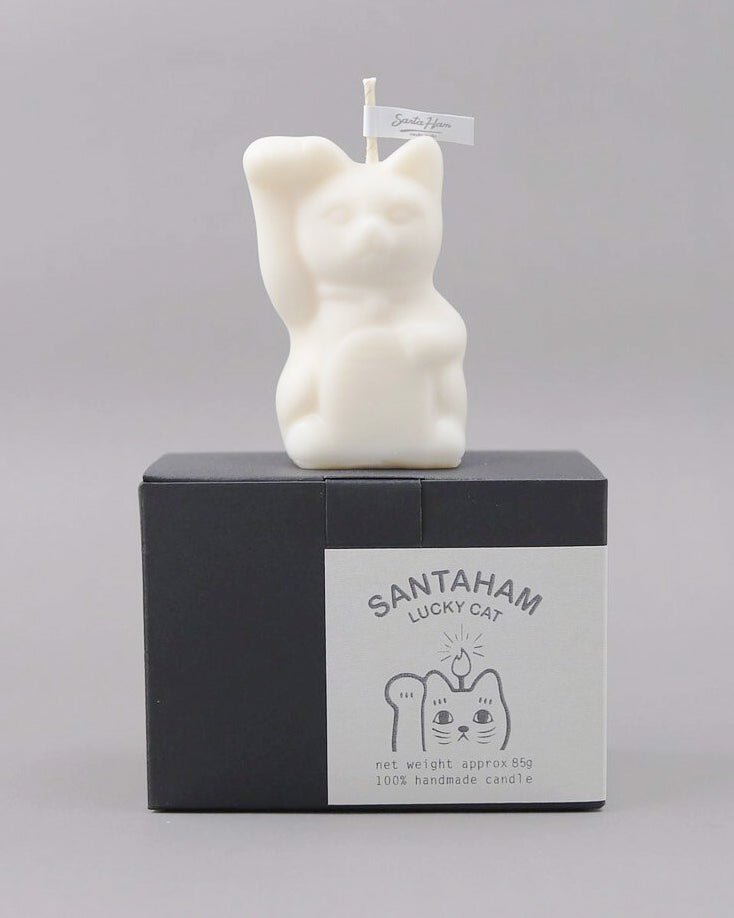 SANTA HAM 大豆蠟燭 - 招財貓白