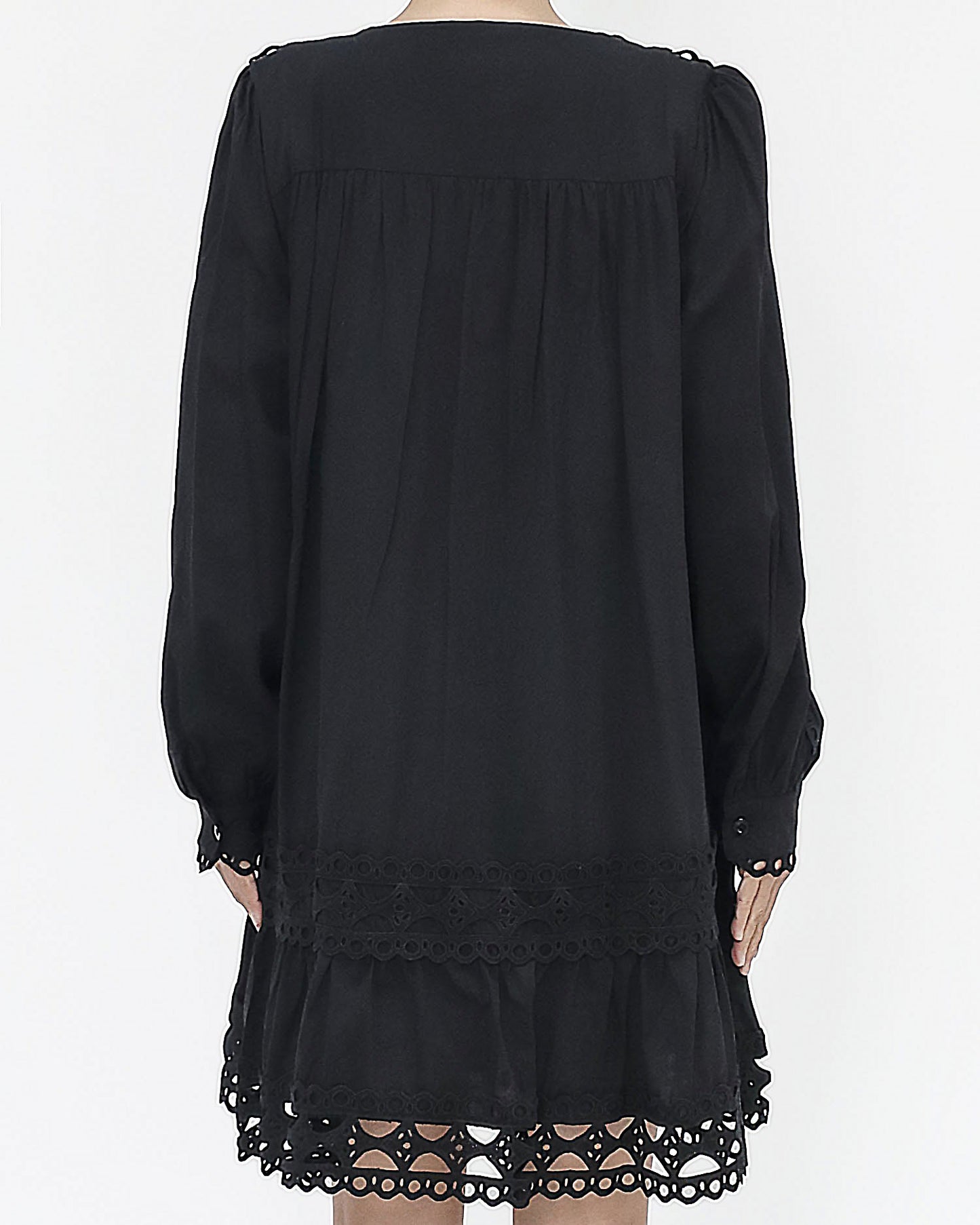 black crochet cotton dress *pre-order*