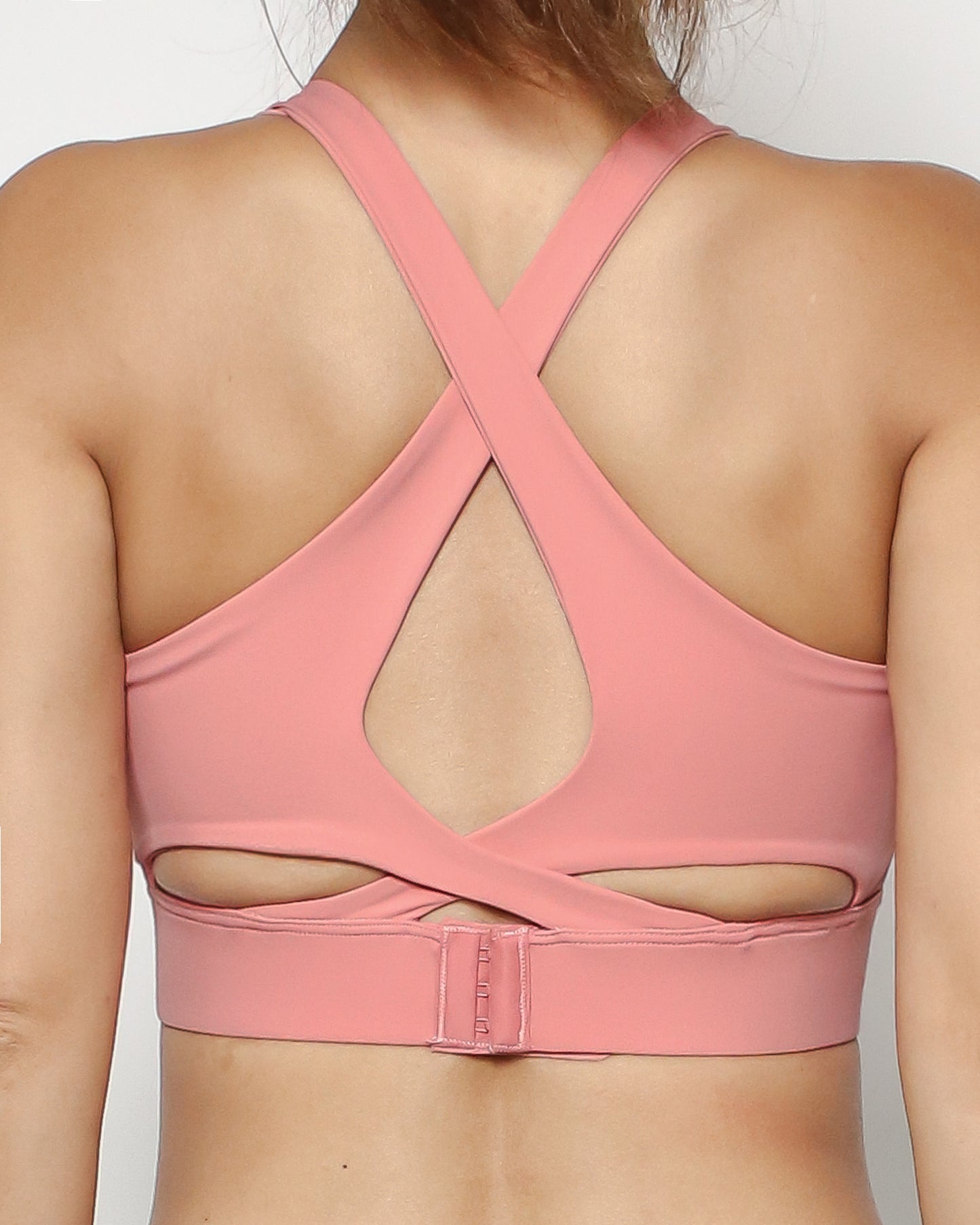 pink strappy buckle sports bra *pre-order*