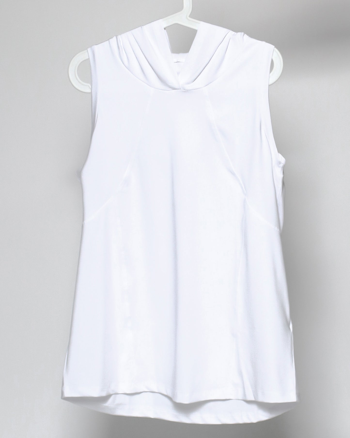 white sports hoodie vest *pre-order*