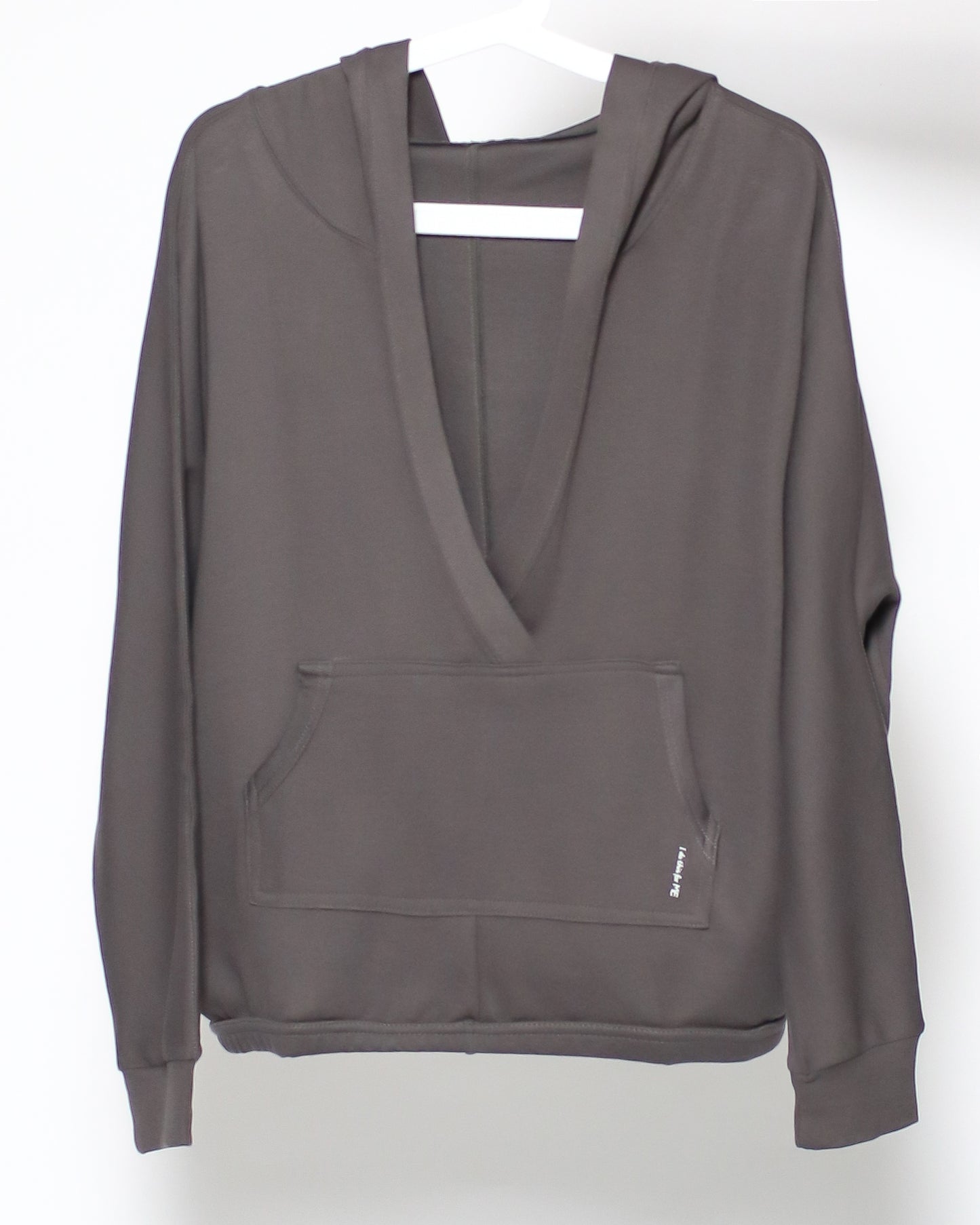 dark grey open front sports hoodie sweatshirt *pre-order*