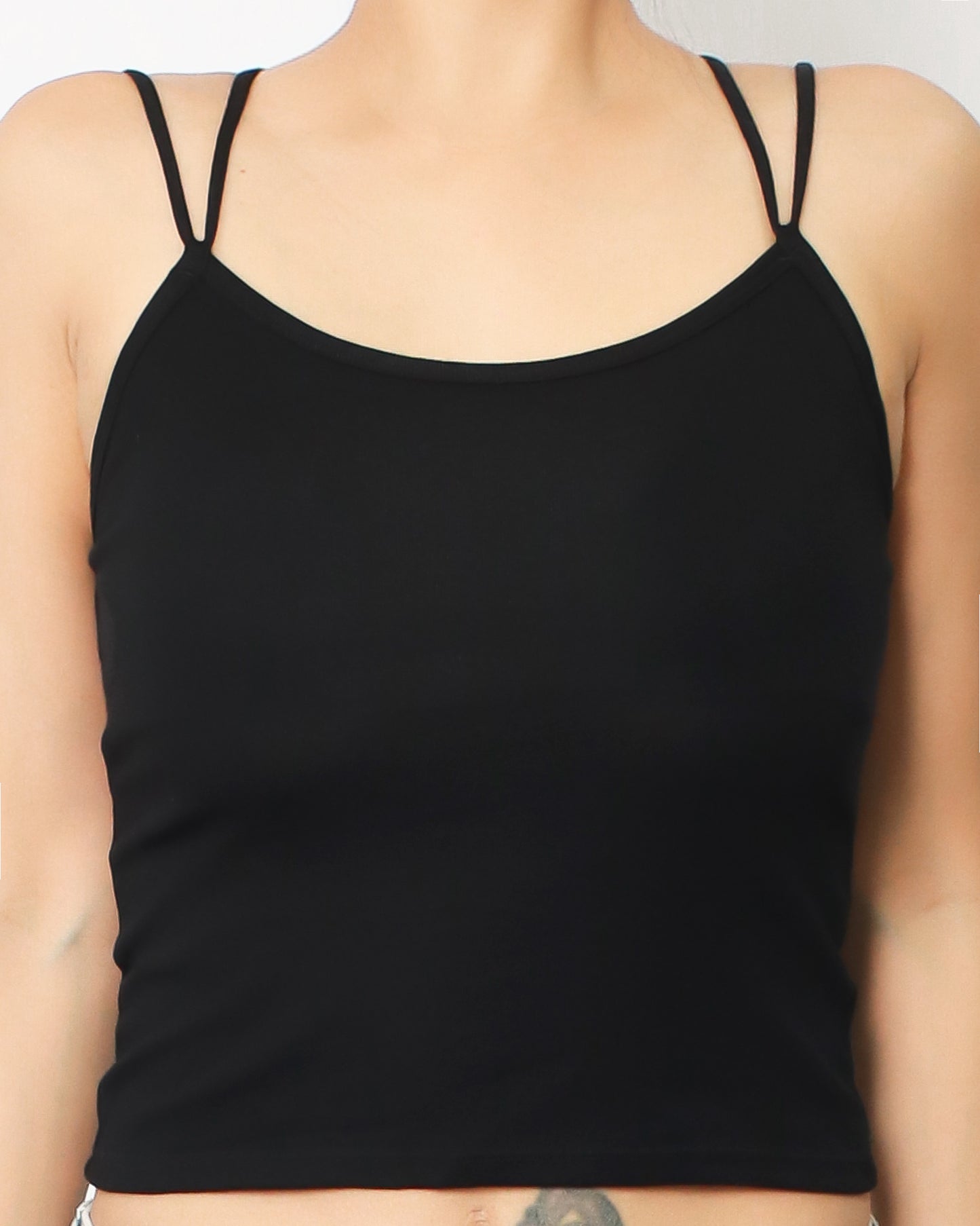 black strappy back bra top vest *pre-order*