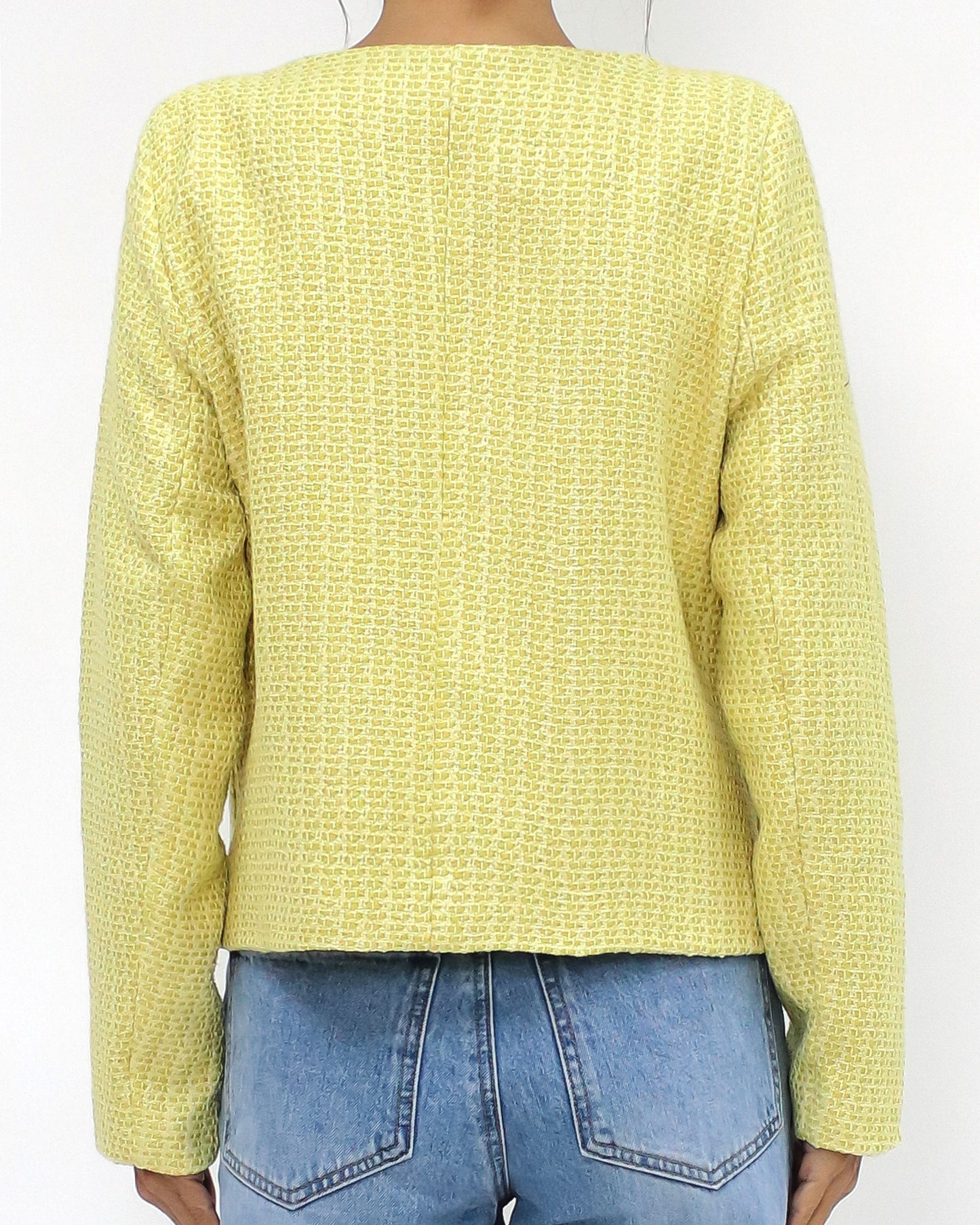 yellow tweed jacket *pre-order*