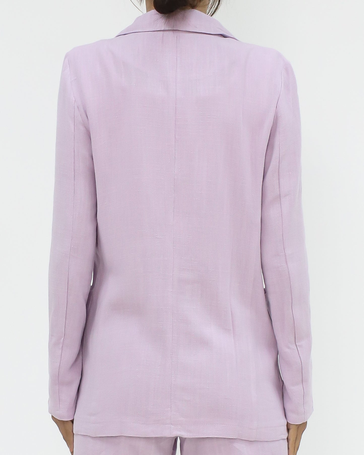 lilac linen blazer & shorts set *pre-order*