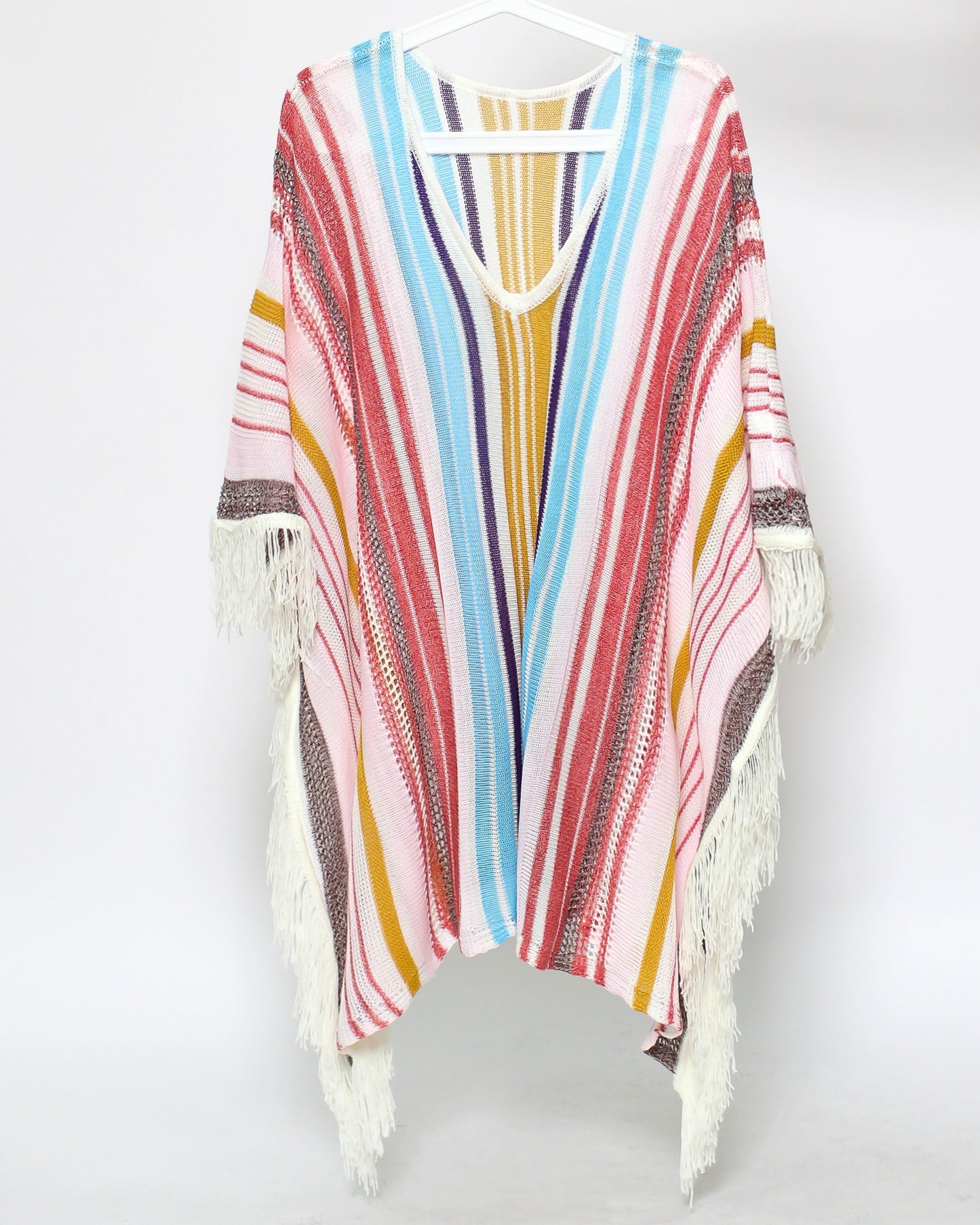 stripes knitted tassels cover up dress *pre-order*