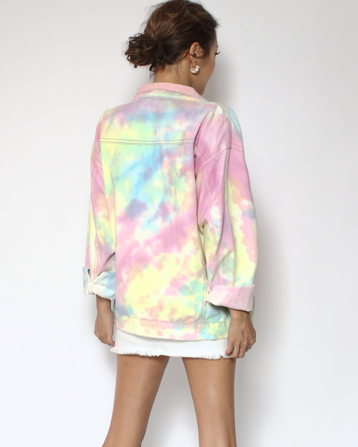 colours tie-dye denim jacket *pre-order*