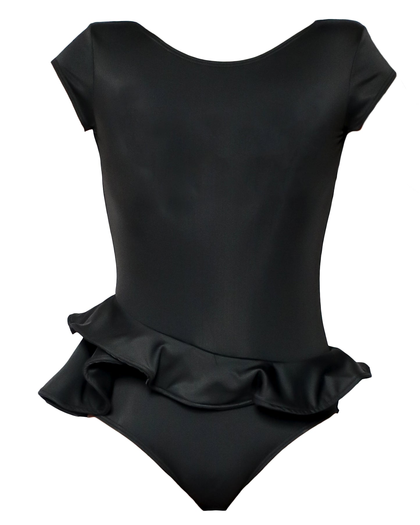 black ruffles cutout back one piece swimsuit *pre-order*