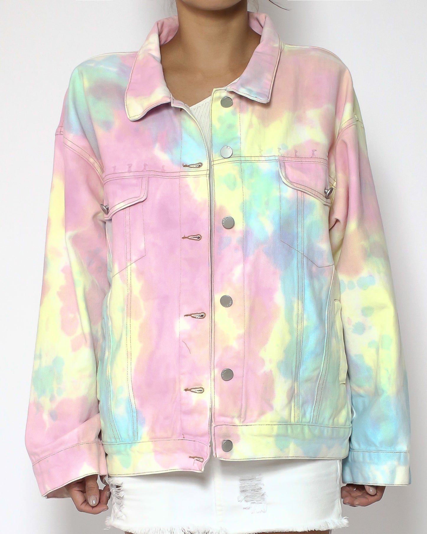 colours tie-dye denim jacket *pre-order*