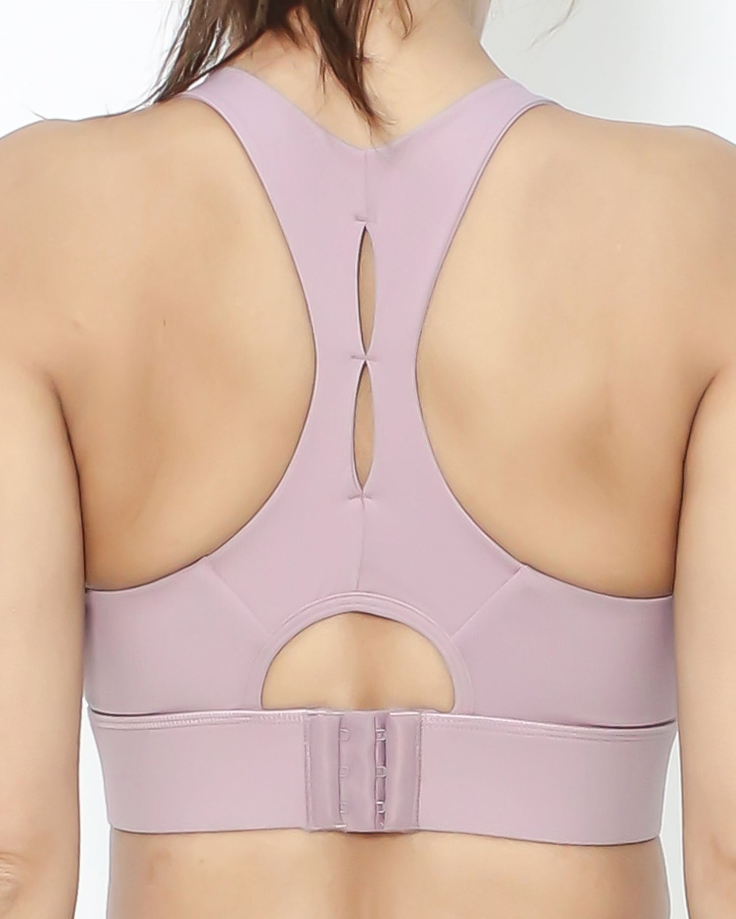 lilac cutout back buckle sports bra *pre-order*